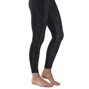 Lululemon Size 6 Beyond Boundaries Black White Leggings High Waist Crop 25”